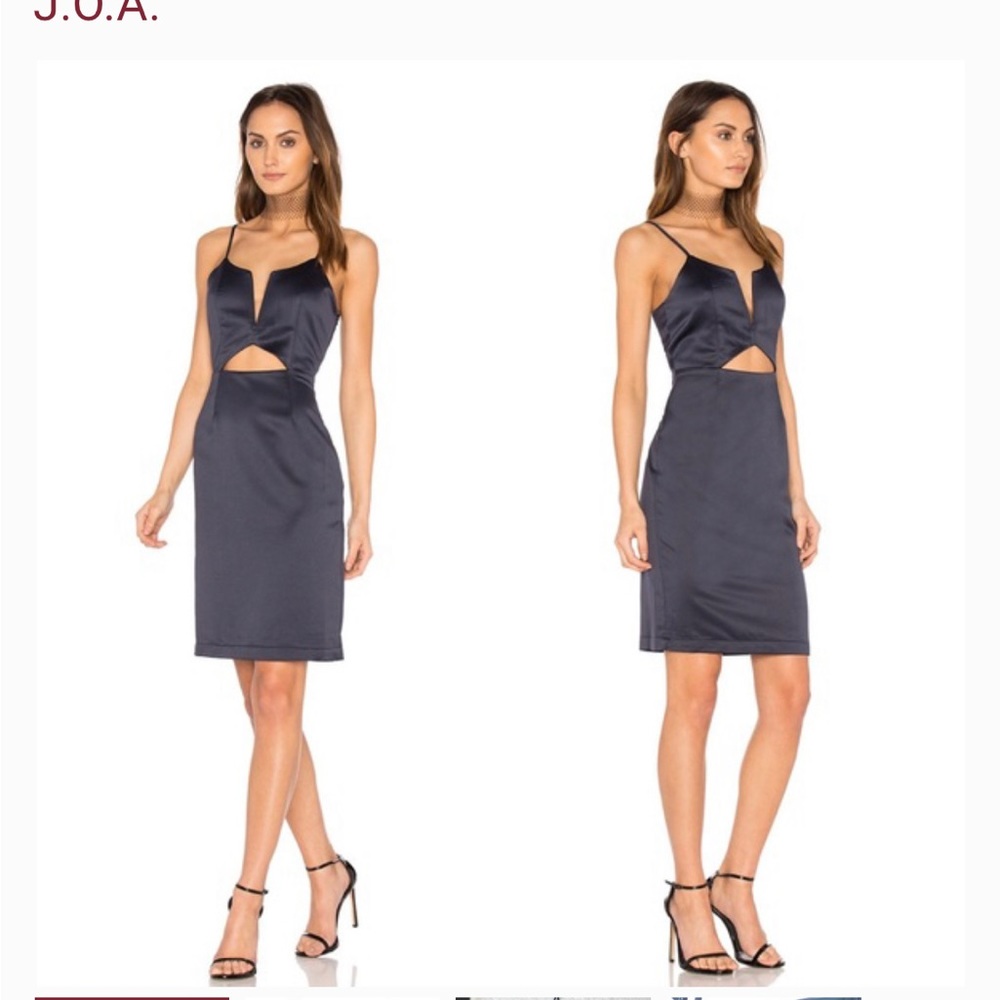 JOA navy blue cut out dress size M